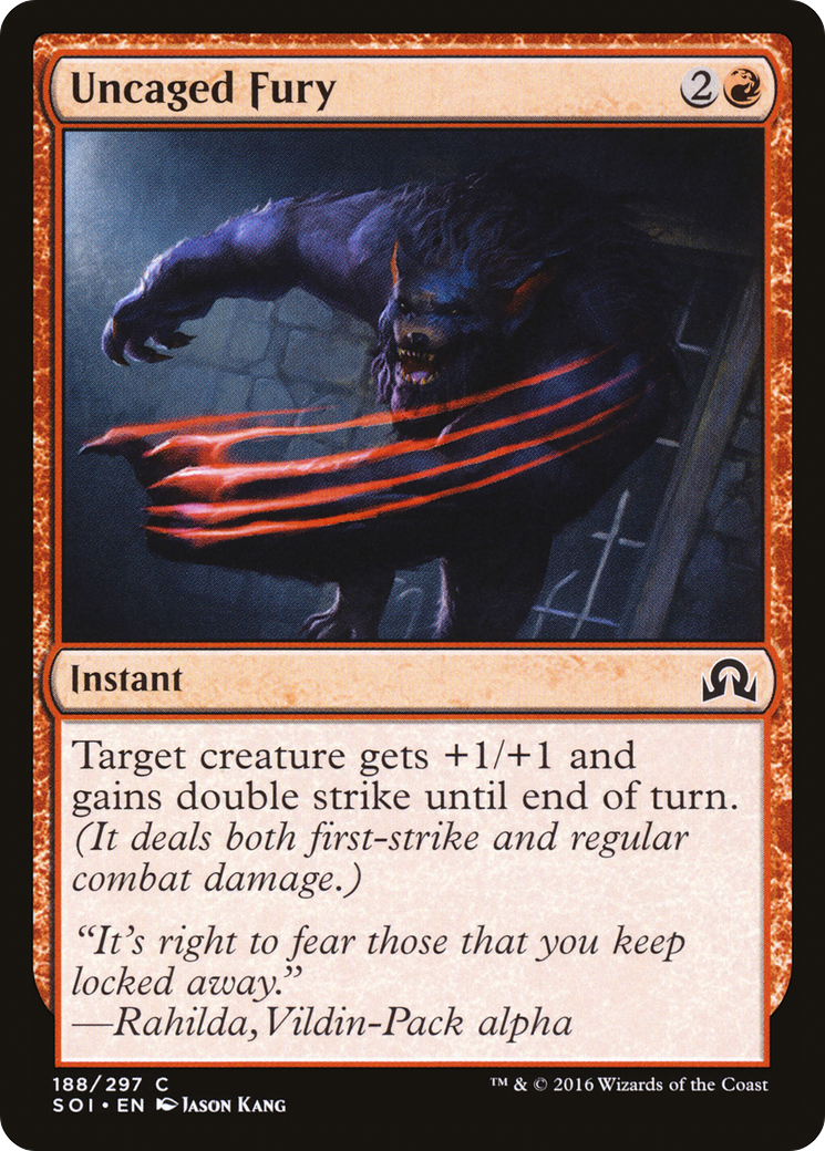 Uncaged Fury (188) Foil - Shadows over Innistrad