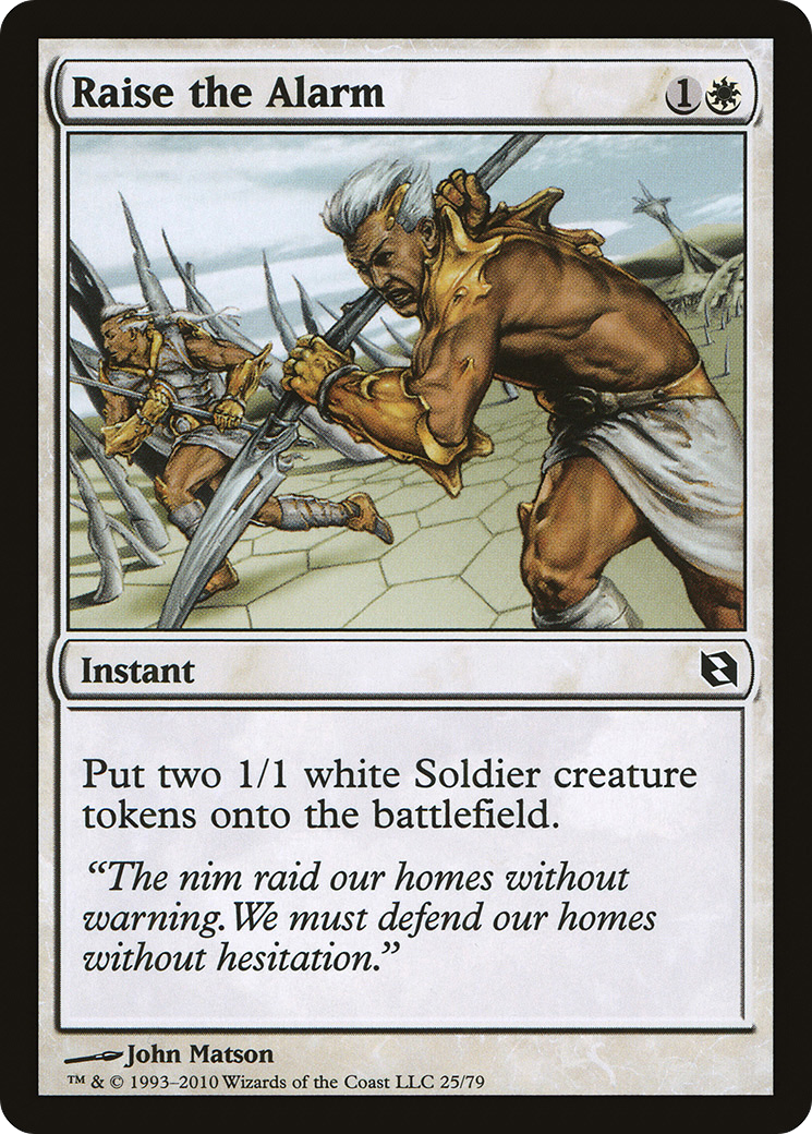 Raise the Alarm (025) - Duel Decks: Elspeth vs. Tezzeret