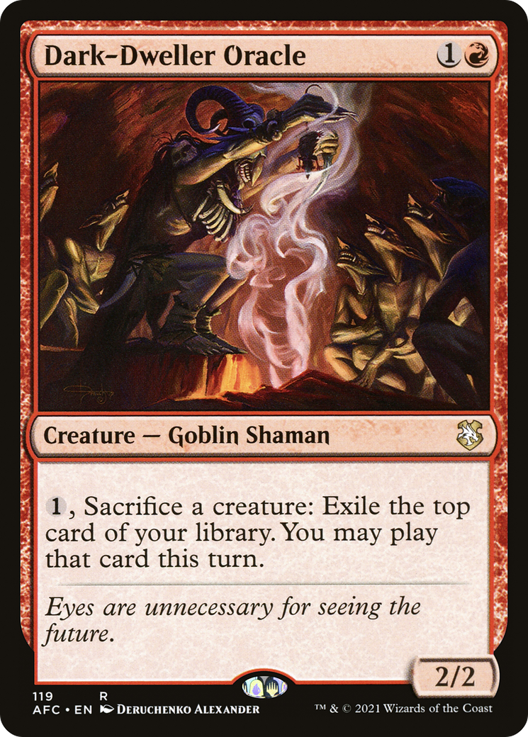 Dark-Dweller Oracle (119) - Forgotten Realms Commander