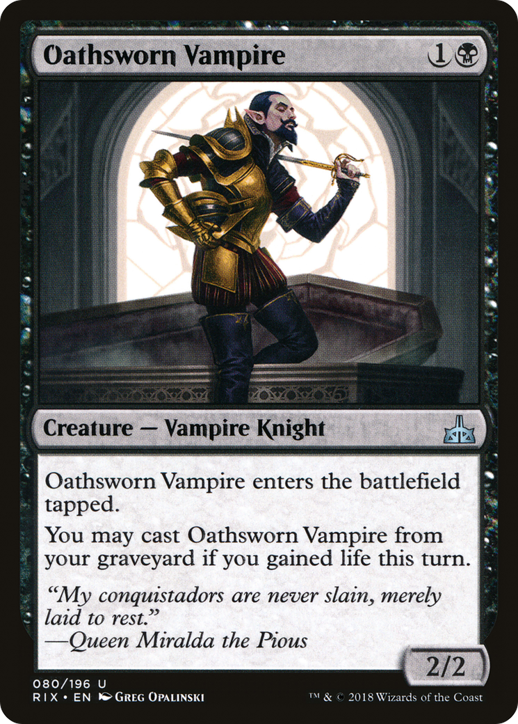 Oathsworn Vampire (080) Foil - Rivals of Ixalan