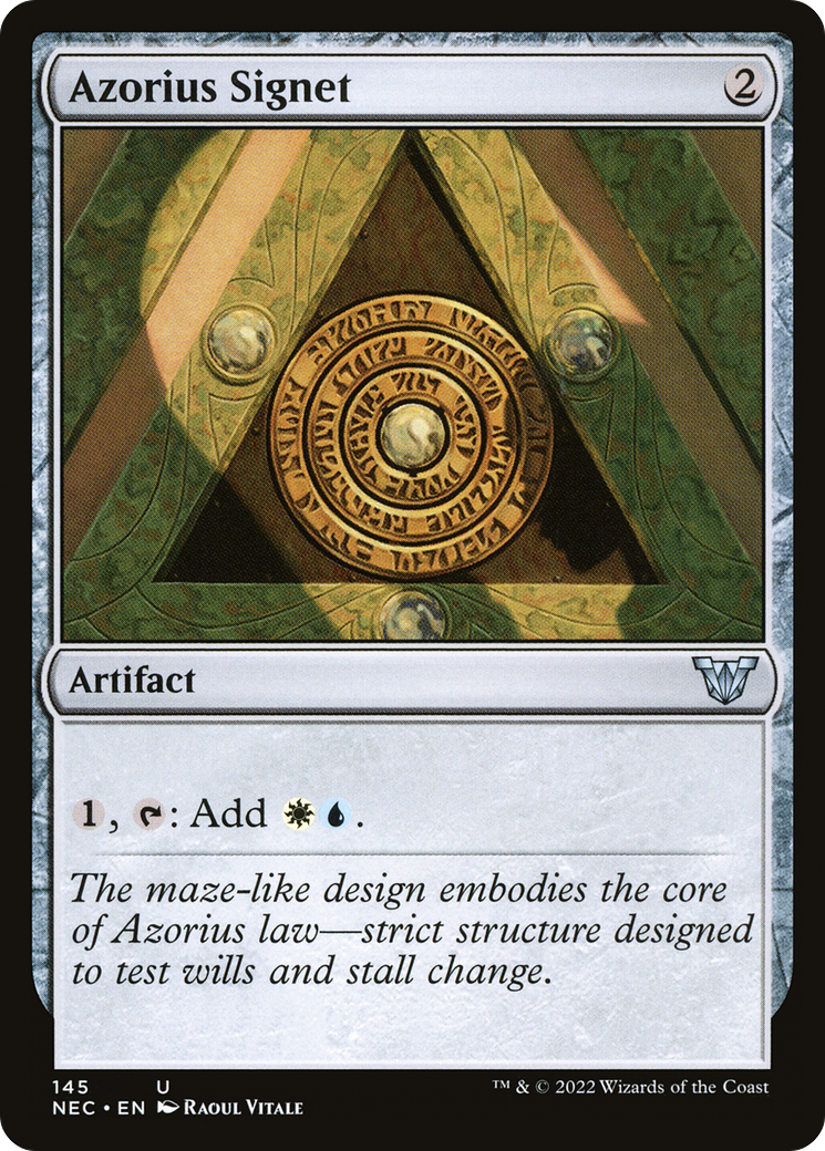 Azorius Signet (145) - Neon Dynasty Commander