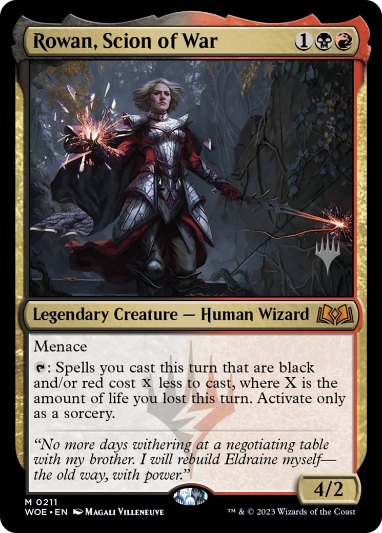 Rowan, Scion of War (211) Foil - Wilds of Eldraine Promos