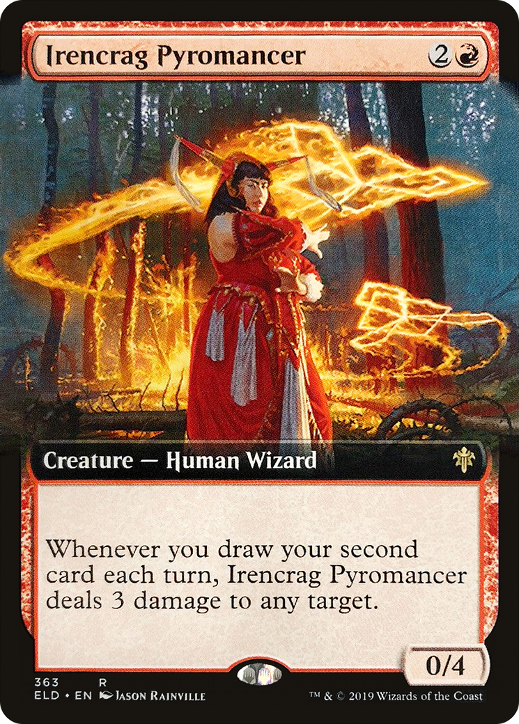 Irencrag Pyromancer (Extended Art) (363) Foil - Throne of Eldraine