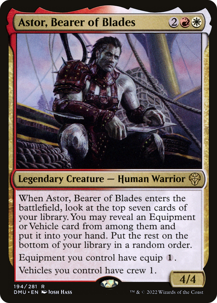Astor, Bearer of Blades (194) - Dominaria United