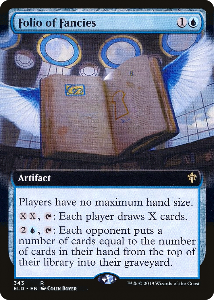 Folio of Fancies (Extended Art) (343) Foil - Throne of Eldraine