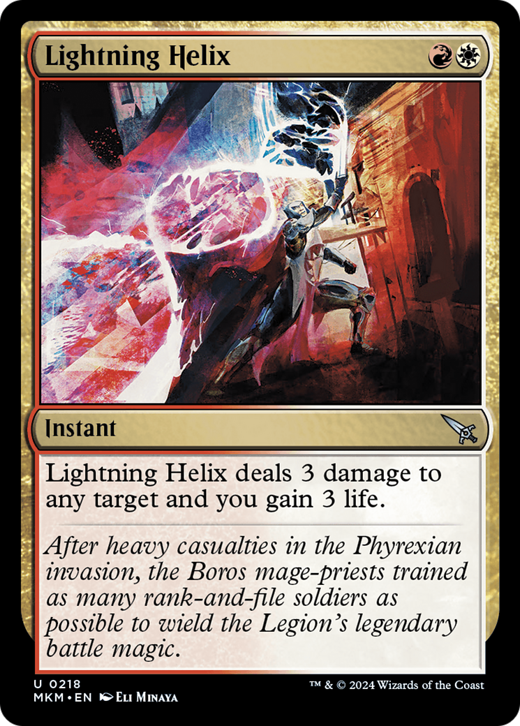 Lightning Helix (218) Foil - Murders at Karlov Manor