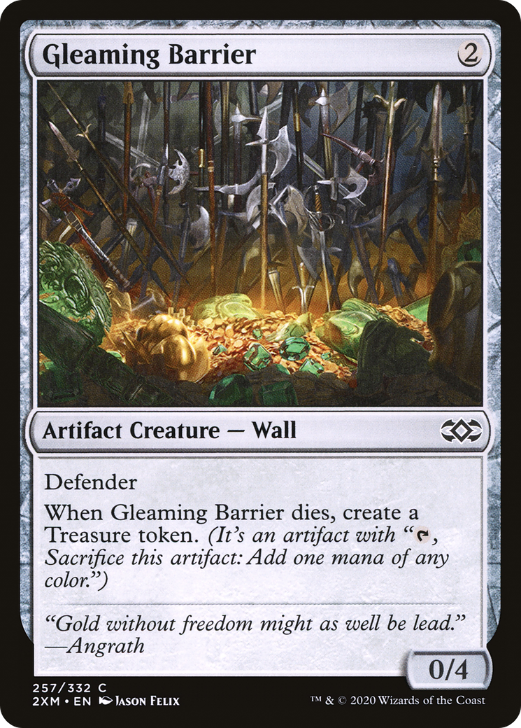 Gleaming Barrier (257) Foil - Double Masters