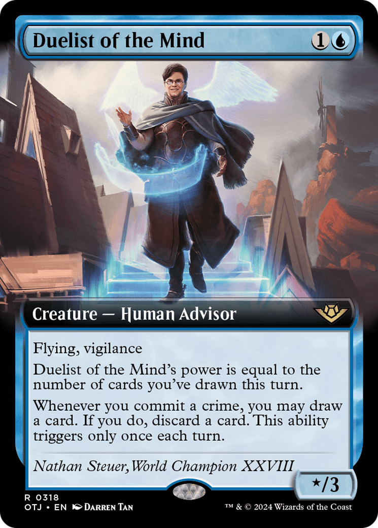 Duelist of the Mind (Extended Art) (318) Foil - Outlaws of Thunder Junction