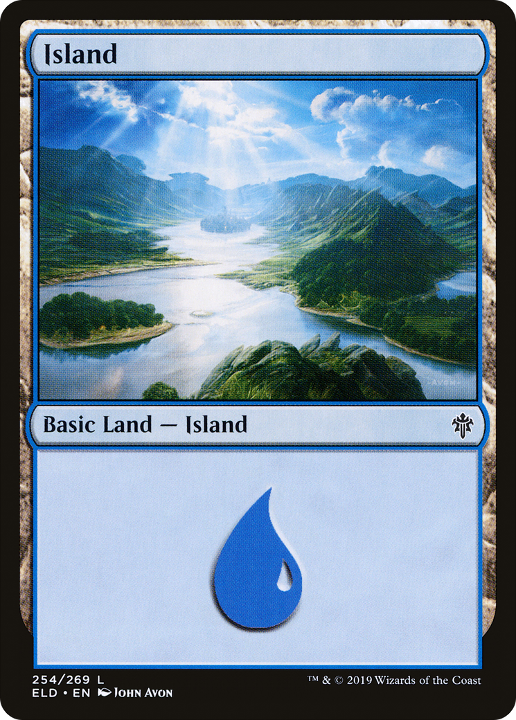 Island (254) Foil - Throne of Eldraine