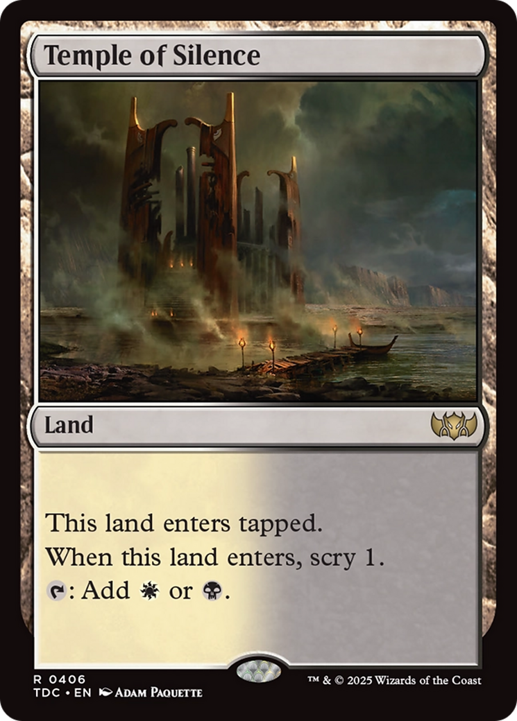 Temple of Silence (406) - Commander: Tarkir: Dragonstorm