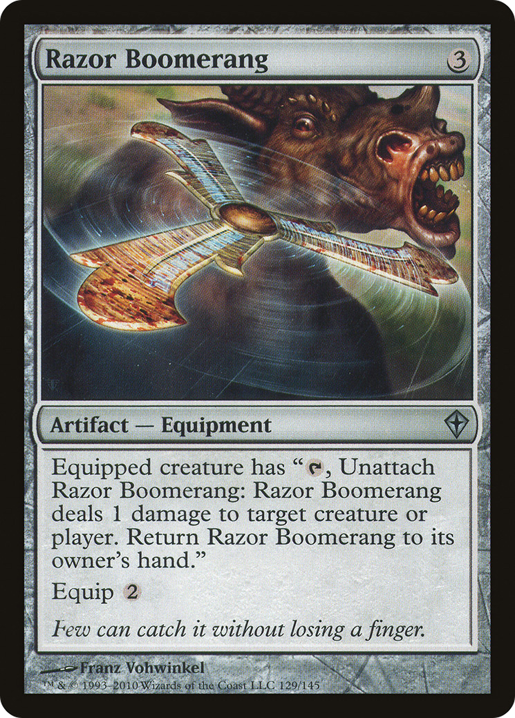Razor Boomerang (129) Foil - Worldwake