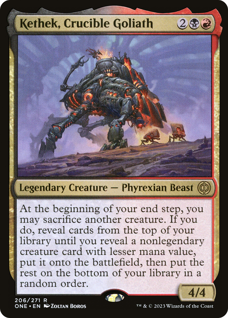Kethek, Crucible Goliath (206) Foil - Phyrexia: All Will Be One