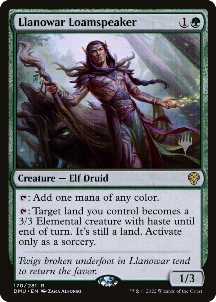 Llanowar Loamspeaker (170) - Dominaria United Promos