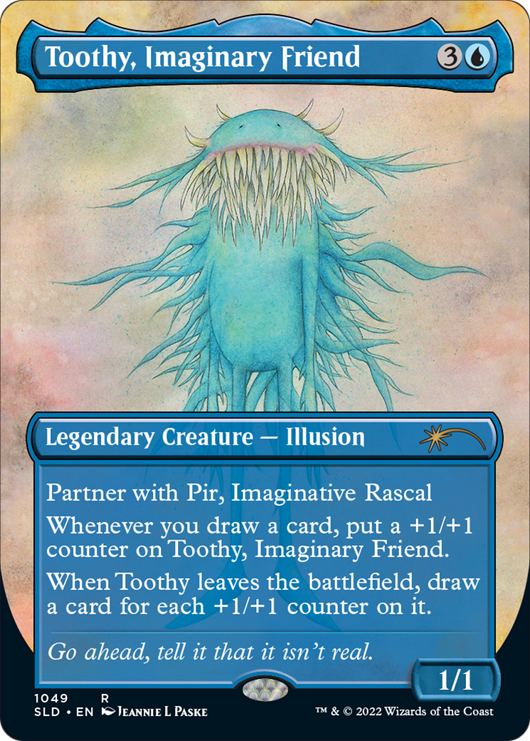 Toothy, Imaginary Friend (Borderless) (1049) Foil - Secret Lair Drop