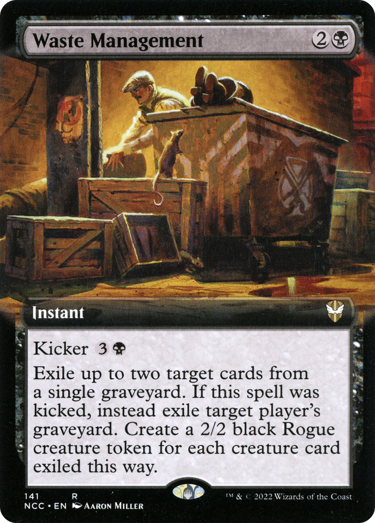 Waste Management (Extended Art) (141) - New Capenna Commander