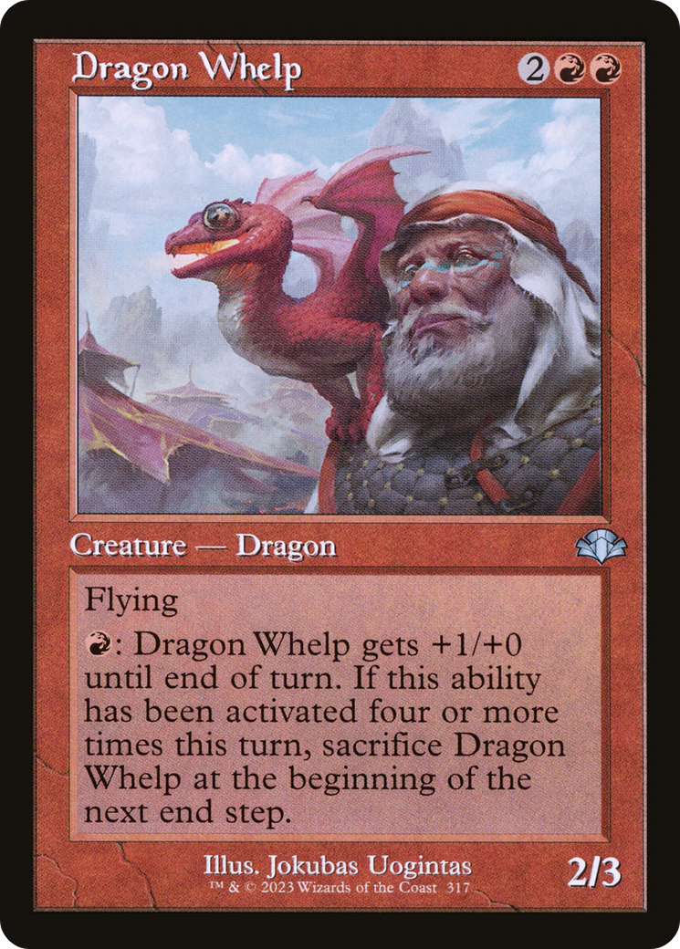Dragon Whelp (Retro) (317) Foil - Dominaria Remastered