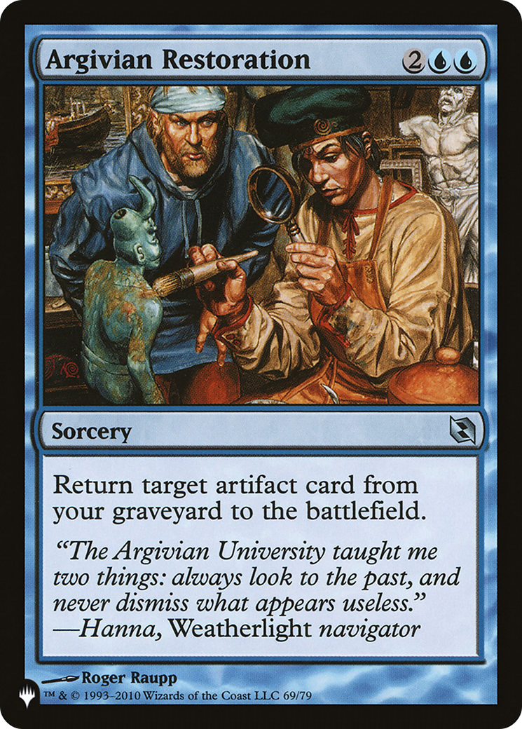 Argivian Restoration (DDF-69) - The List