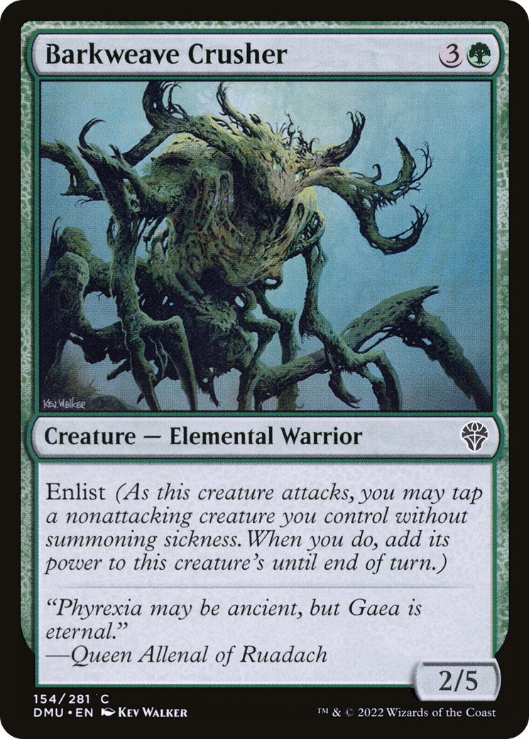 Barkweave Crusher (154) Foil - Dominaria United