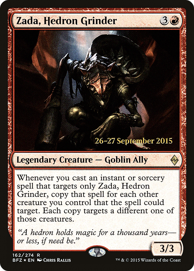 Zada, Hedron Grinder (162) Foil - Battle for Zendikar Promos