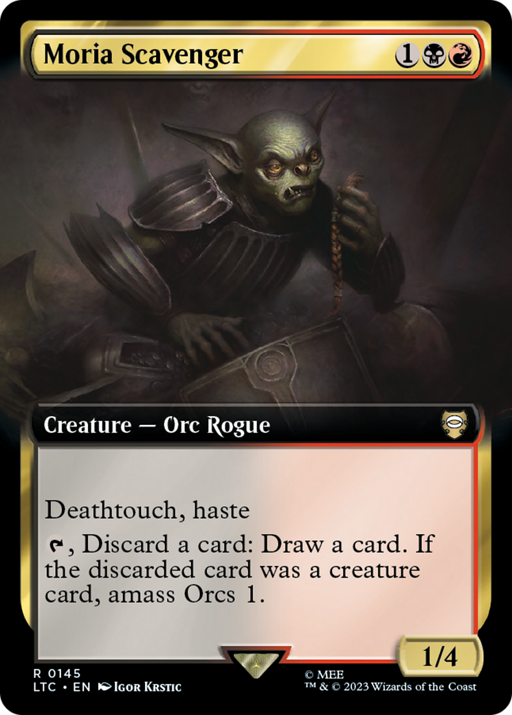 Moria Scavenger (Extended Art) (145) - Tales of Middle-earth Commander
