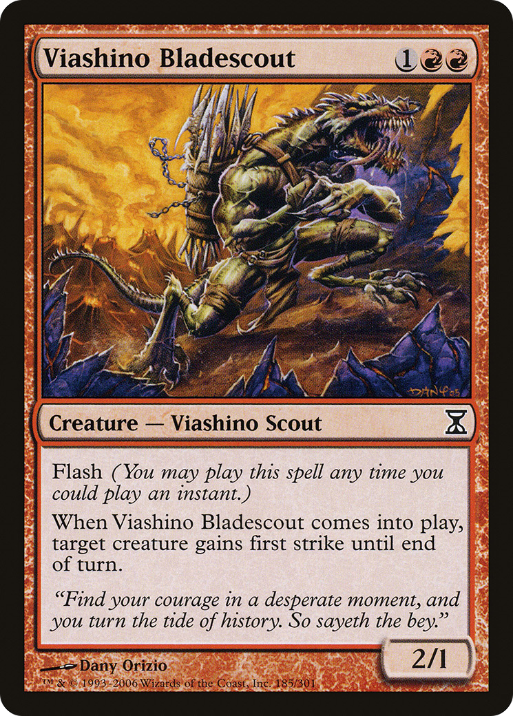 Viashino Bladescout (185) Foil - Time Spiral