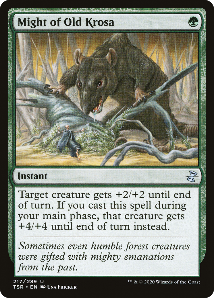 Might of Old Krosa (217) Foil - Time Spiral Remastered