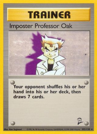 Imposter Professor Oak (102) - Base Set 2
