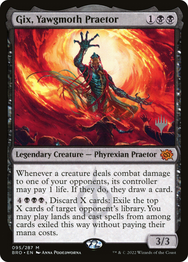 Gix, Yawgmoth Praetor (95p) - The Brothers' War Promos