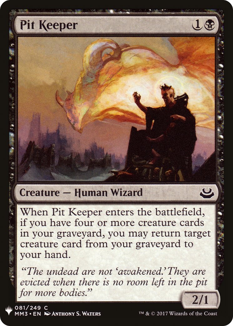 Pit Keeper (MM3-81) - The List