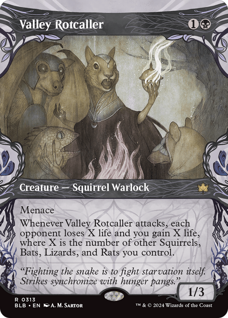 Valley Rotcaller (Showcase) (313) Foil - Bloomburrow