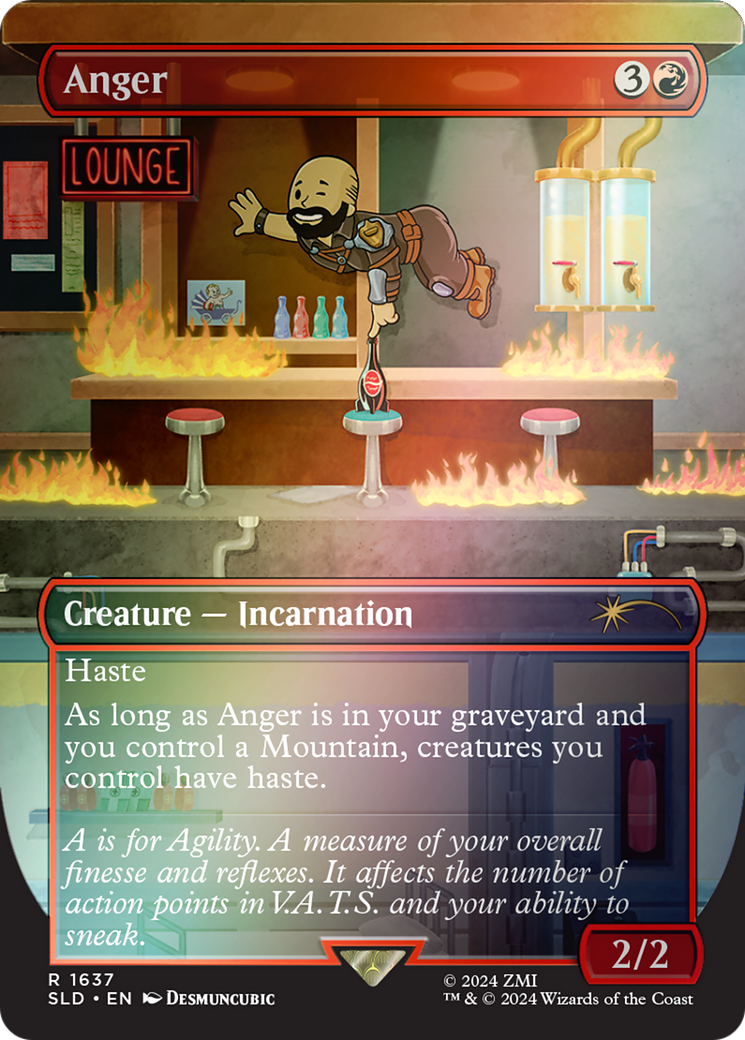 Anger (1637) Rainbow Foil - Secret Lair Drop