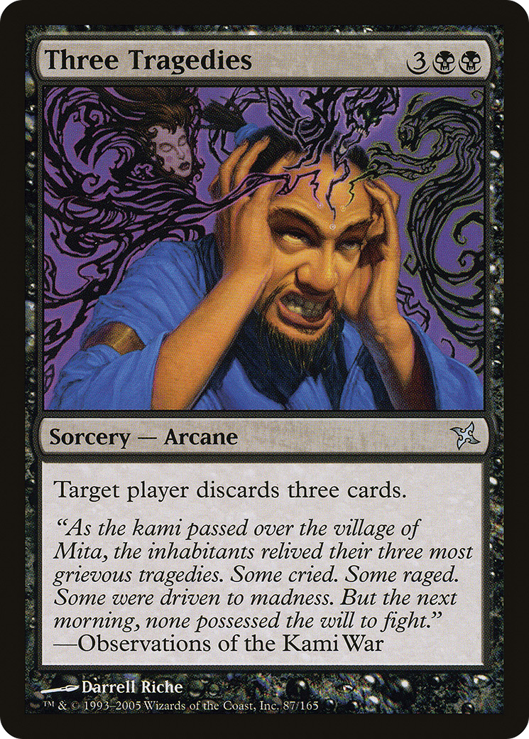 Three Tragedies (087) Foil - Betrayers of Kamigawa