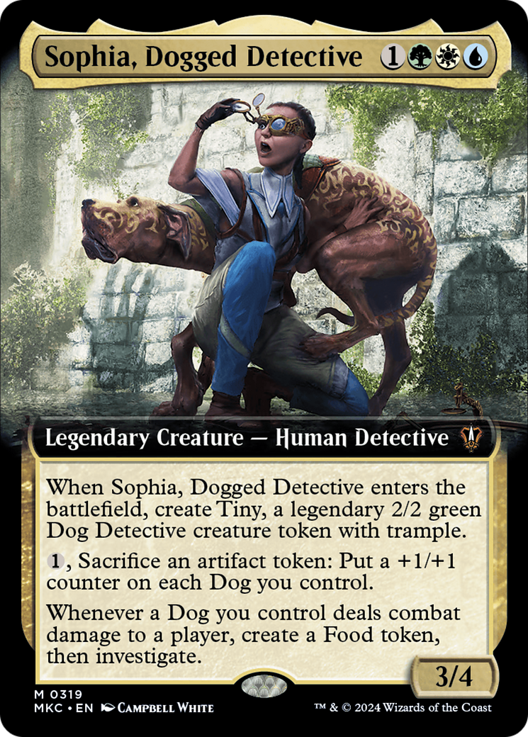 Sophia, Dogged Detective (Extended Art) (319) Foil - Murders at Karlov Manor Commander