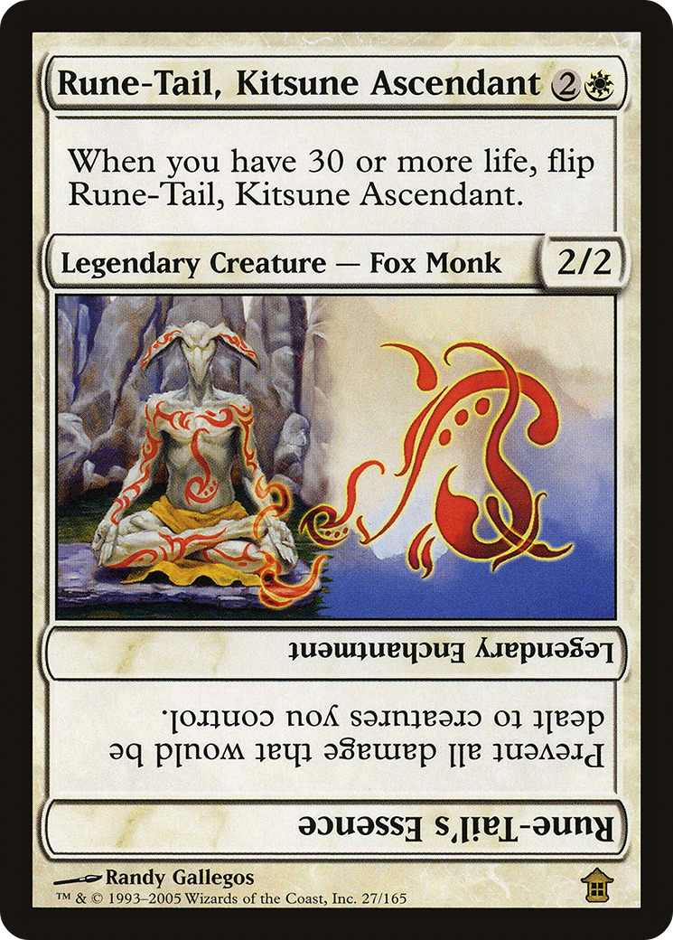 Rune-Tail, Kitsune Ascendant (027) Foil - Saviors of Kamigawa