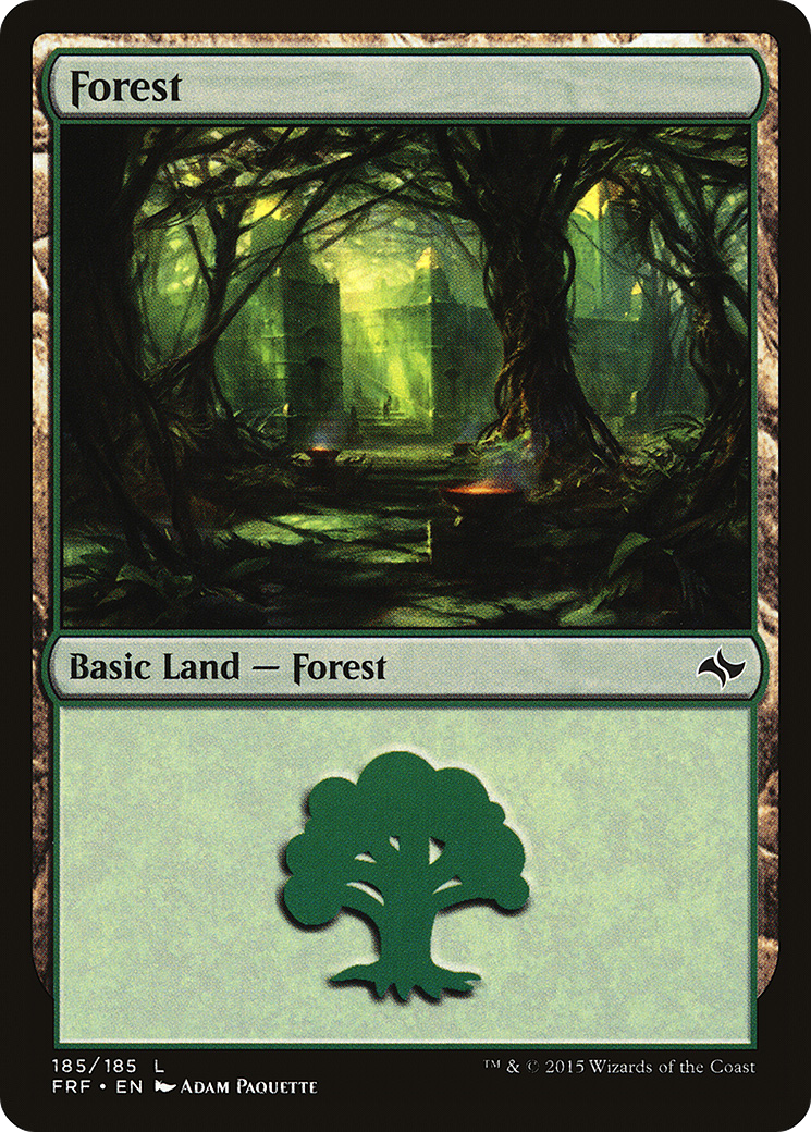Forest (185) Foil - Fate Reforged