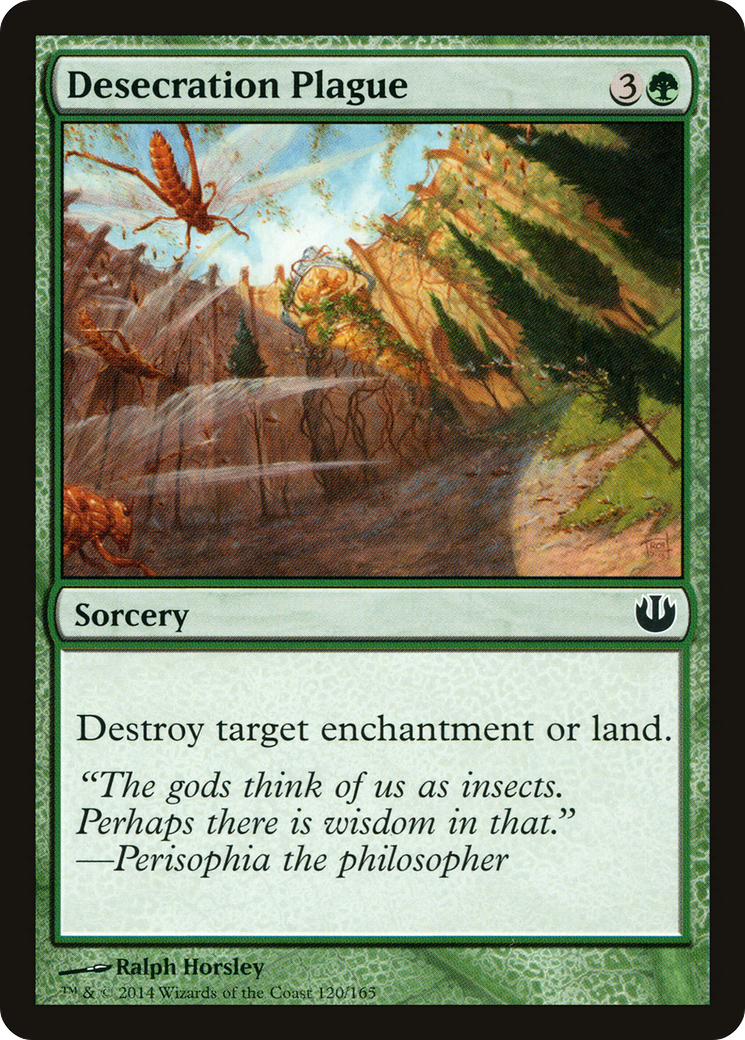 Desecration Plague (120) Foil - Journey into Nyx