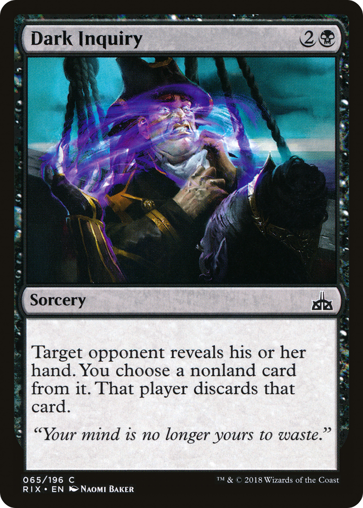 Dark Inquiry (065) Foil - Rivals of Ixalan
