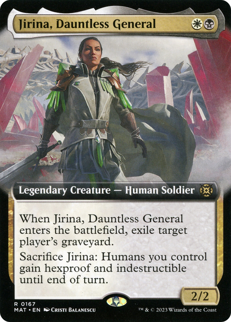 Jirina, Dauntless General (Extended Art) (167) - March of the Machine: The Aftermath