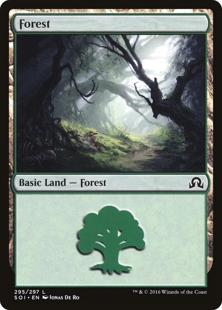 Forest (295) Foil - Shadows over Innistrad