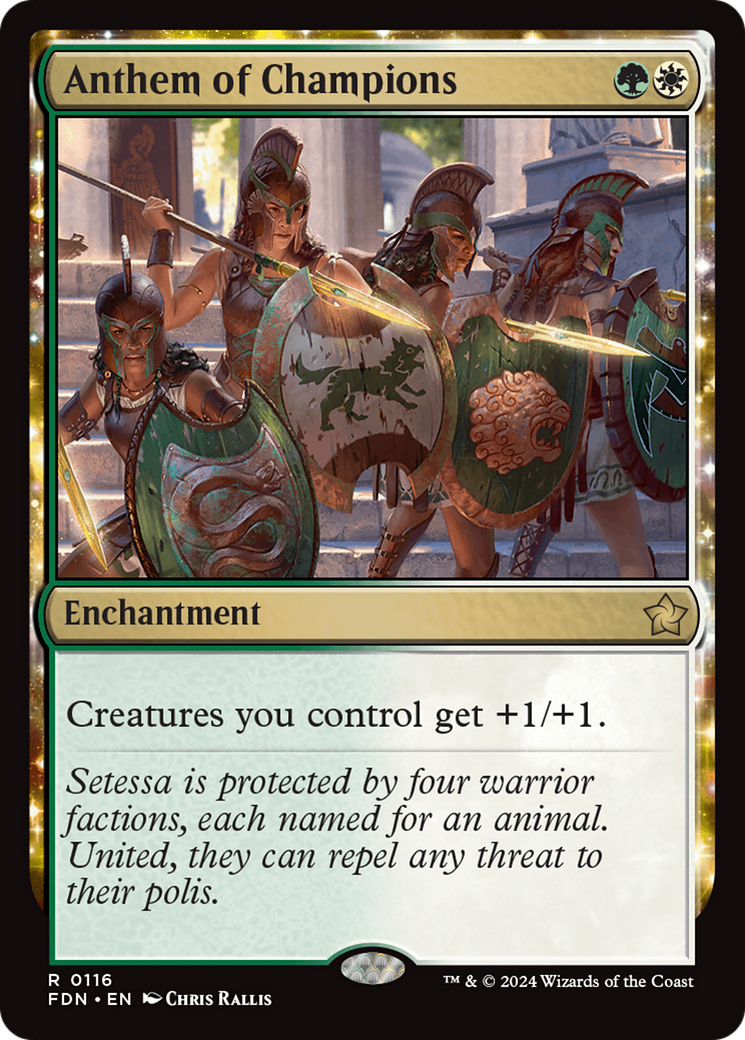 Anthem of Champions (116) Foil - Foundations