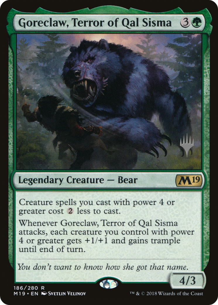 Goreclaw, Terror of Qal Sisma (186) - Core Set 2019 Promos
