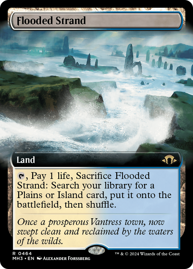 Flooded Strand (Extended Art) (464) Foil - Modern Horizons 3