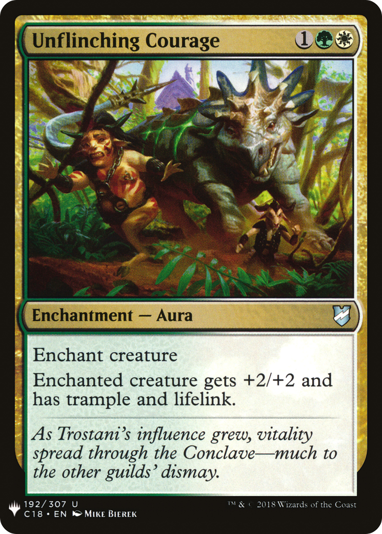 Unflinching Courage (C18-192) - The List