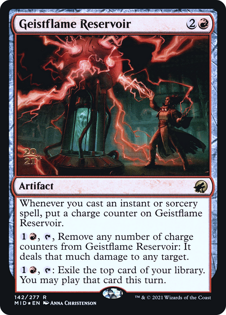 Geistflame Reservoir (142s) Foil - Innistrad: Midnight Hunt Promos