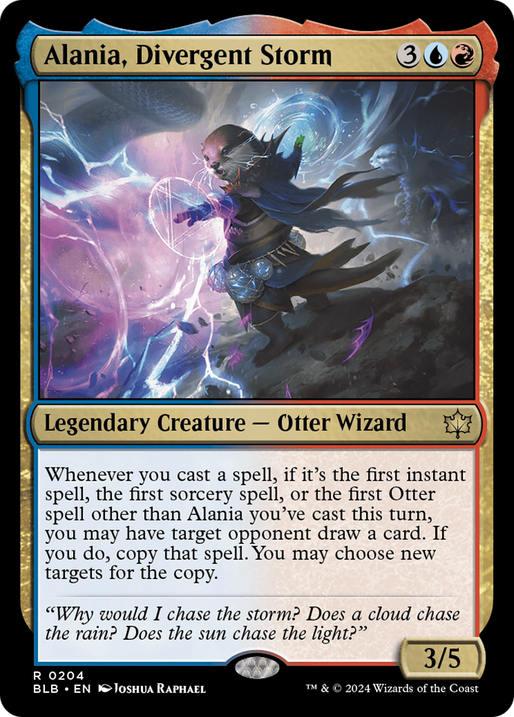 Alania, Divergent Storm (204) Foil - Bloomburrow
