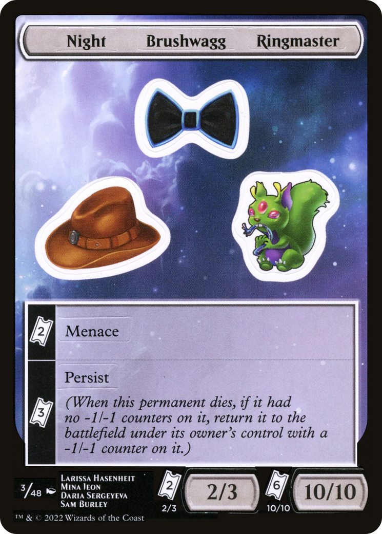 Night Brushwagg Ringmaster (003) - Unfinity Sticker Sheets