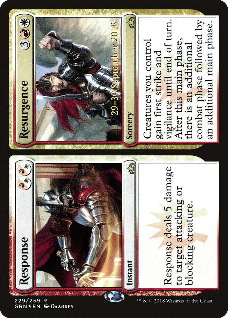 Response // Resurgence (229s) Foil - Guilds of Ravnica Promos