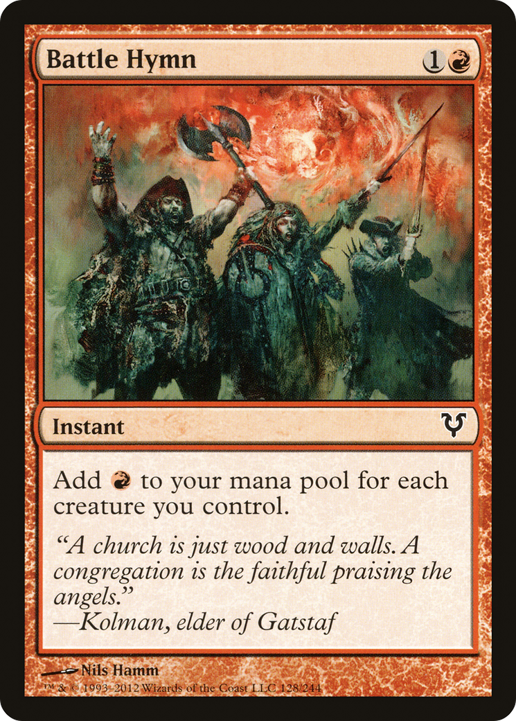 Battle Hymn (128) Foil - Avacyn Restored