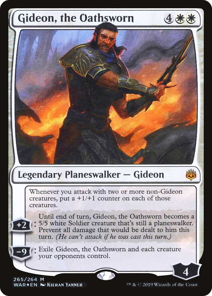 Gideon, the Oathsworn (265) Foil - War of the Spark