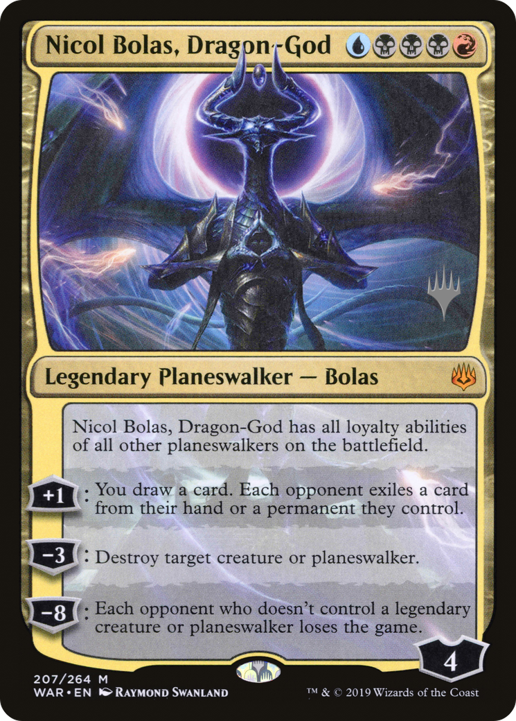 Nicol Bolas, Dragon-God (207) Foil - War of the Spark Promos